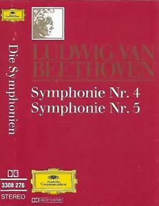 Beethoven Symphonies 4 & 5 Karl Böhm, Wiener Philharmoniker CASSETTE ALBUM DG - Picture 1 of 7