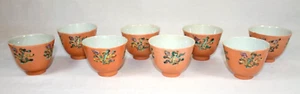 Set of 8 Antique Japanese Porcelain Teacups or Bowls KUMIDASHI YUNOMI (JLP) - Picture 1 of 6