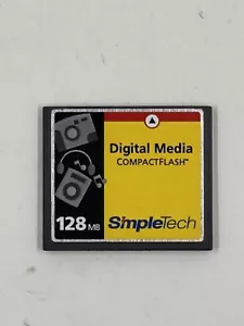 Simple Tech Digital Media 128MB Compact Flash Card Camera Memory - Picture 1 of 2