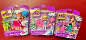 Polly Pocket Adventure Series Lot of 3 - Polly, Lea, Lila w/ Accessories NIB