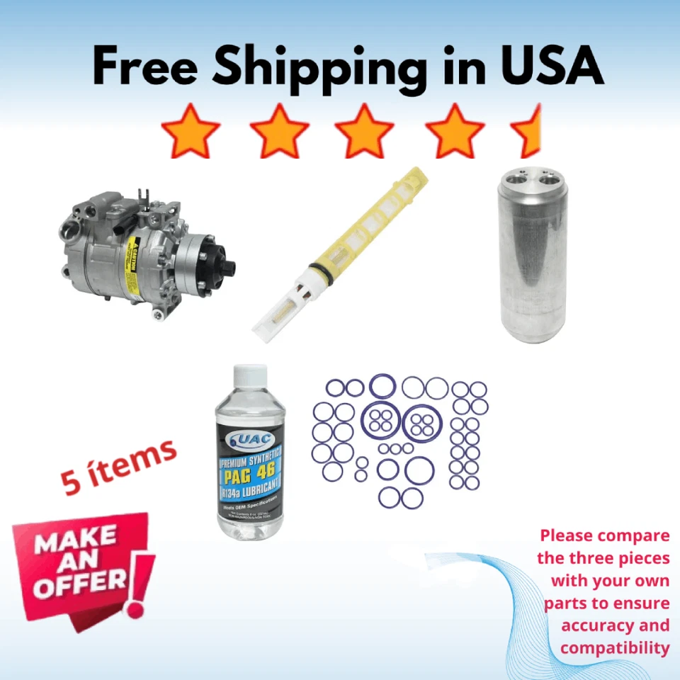 Compresor y válvula aire acondicionado apto para Audi RS4 2002-2008, Audi S4 2004-2008 Foto 1 de 4