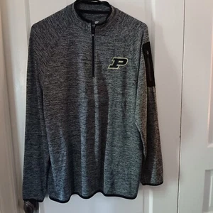Purdue Boilmakers 1/4 Zip Pullover Camicia con Collo di Colosseo Uomo Taglia S - Foto 1 di 2