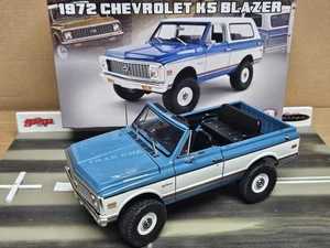 GMP ACME 1:18 1972 CHEVROLET K5 BLAZER BLUE LIFTED VERSION A1807702 - Picture 1 of 14