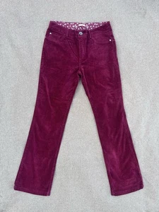 Joe Browns Women’s Red Velour Floral Jeans UK Size 12 / 29” Leg - Mint Condition - Picture 1 of 7