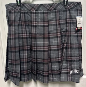 Beetlejuice Astrid Gray Plaid Skirt Uniform Size XL Skort Pleated Women - Picture 1 of 6