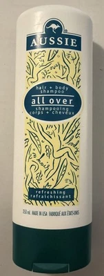Освежающая формула шампуня для волос и тела Aussie All Over 12 жидких унций 1997 новая старая упаковка - Изображение 1 из 2