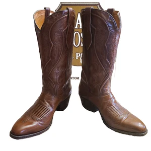 Botas Vaqueras Dan Post 6583 De Colección Para Hombre 9D Hechas en España Cuero Marrón - Imagen 1 de 7
