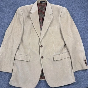 Lauren Ralph Lauren Men's Corduroy 2 Button Blazer Size 41R Beige - Picture 1 of 9