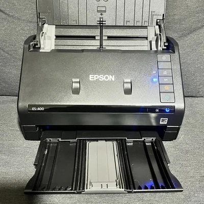 Epson Workforce ES-400 Color Duplex Document Scanner & Power Adapter - Image 1 of 4