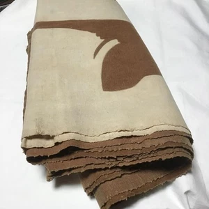 Cortina de algodón teñida de tanino caqui antiguo Noren Japón - Imagen 1 de 11