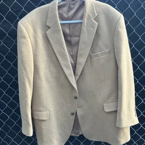 Abrigo deportivo Jos A Bank 100 % cabello camel bronceado chaqueta de dos botones blazer hombres 50 regular - Imagen 1 de 9