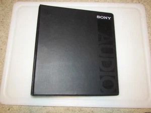 Empty Black Sony Audio Three Ring Binder - Picture 1 of 5