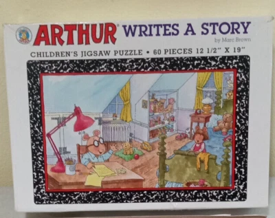 Vintage 1997 Arthur Writes a Story Children's Jigsaw Puzzle, 60 pcs, 12.5" x 19" - Image 1 of 4