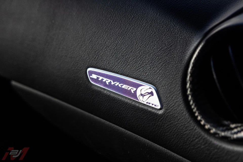 Fabricante de equipos originales 16-17 Dodge Viper GTC T/A 2.0 súper raro Stryker púrpura tablero calcomanía emblema Foto 1 de 4