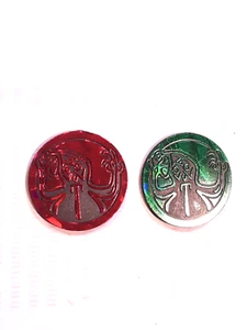 LOT OF 2 PLASTIC POGS SLAMMER 1994 WORLD POG FEDERATION #7 - Picture 1 of 4