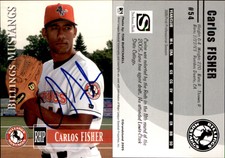 Carlos Fisher Signed 2005 Grandstand Billings Mustangs #NNO Card Auto
