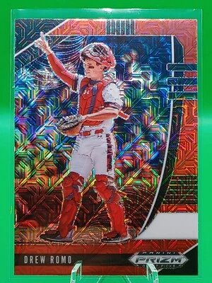 2020 Panini Prizm Draft Picks Drew Romo Red Mojo Prizm #PDP35  - Image 1 of 2