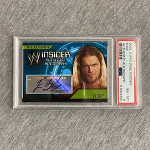Autógrafos auténticos Topps WWE Insider Edge 2006 PSA 8 casi nuevo-como nuevo - Imagen 1 de 2