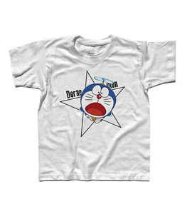 Children's T-shirt Space Cat Nobi Nobita Cartoons 80s Vintage - Picture 1 of 3