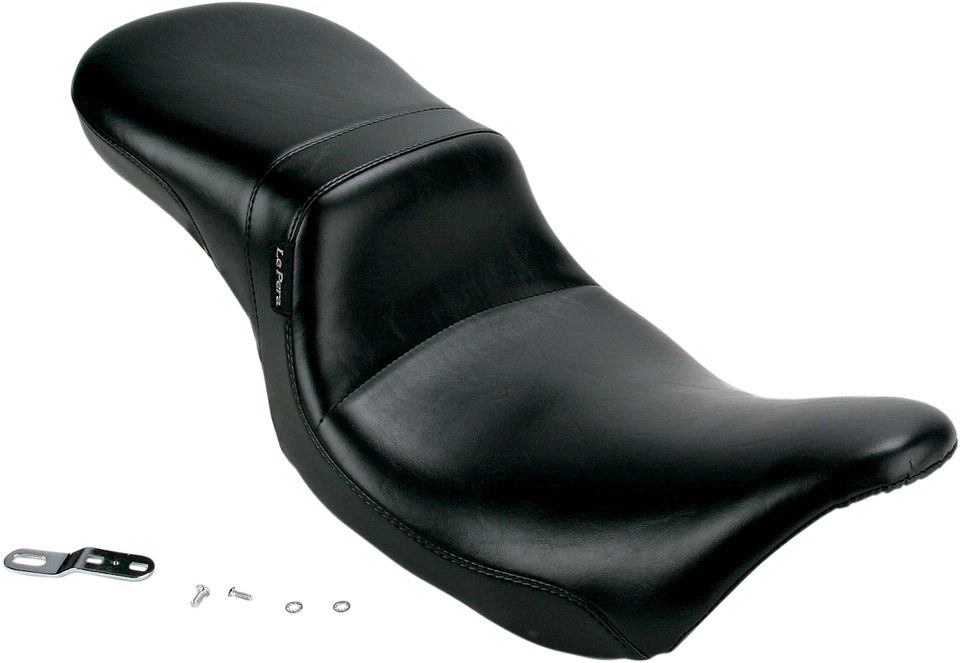 Le Pera Daytona 2 Two Up Black Smooth Vinyl Seat Harley 2008-2021 Touring Bagger Foto 1 de 1