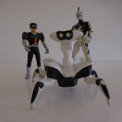 3 Statuette Personaggio Robot Giocattolo Vintage Collezione Cina Arte, Pn France - Immagine 1 di 4