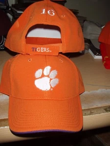 Trevor Lawrence personalized #16 Clemson Tigers Orange White Paw Print Hat - New - Picture 1 of 1