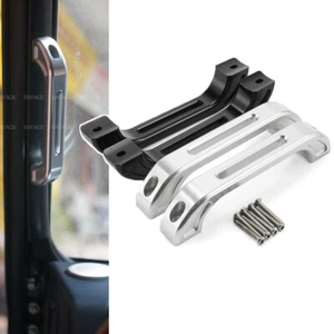 Front Aluminium Pillar Door Grab Handles Set For LAND ROVER DEFENDER 90 110 130 - Picture 1 of 19
