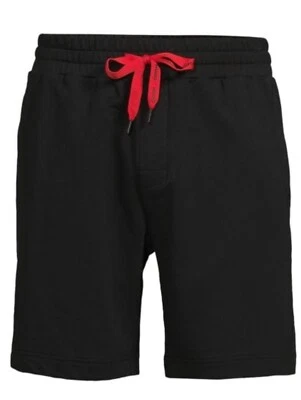 Hugo Boss Pantalones Cortos Apilados Informales Jersey Algodón Logo Negro Rojo Para Hombre Talla XL Foto 1 de 4