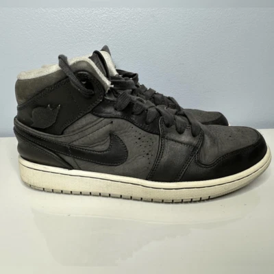 Nike Air Jordan 1 Mid Nouveau Black Ice Anthracite White 629151-003 9.5 men’s - Image 1 of 4