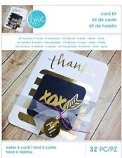 Momenta Card Making Kit: Love Theme (32 Pieces) Thanks - DIY 6 Fun & Easy Cards 