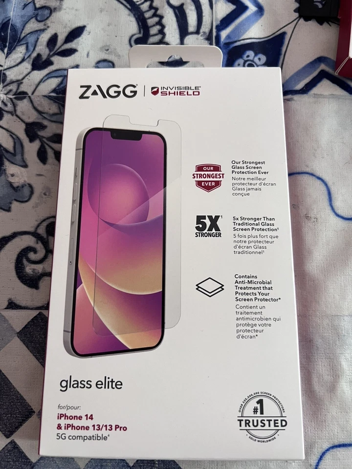 ZAGG Apple iPhone 14/13/13 PRO 6.1 Invisible Shield Glass Elite Screen Protector - Image 1 of 1