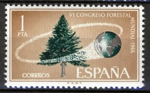 Spain 1966, Tree, World Congress of Forestry VF MNH, Mi 1622 - Picture 1 of 1