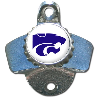 Kansas State Wildcats Wall Mount Bottle Opener Bar Man Cave NCAA Licensed - Image 1 of 2