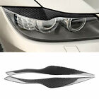Für BMW E90 E91 3er Carbon Scheinwerfer Augenlid Abdeckung Trim Aufkleber
