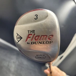The Flame by Dunlop 3 Wood Hyper Stainless Mid-Firm Flex Graphite RH Golf Club - Picture 1 of 9