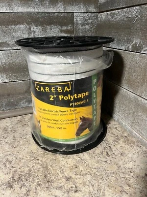 ZAREBA SYSTEMS 2" CINTA DE POLIETILENO BLANCA 500' PT500W2-Z Foto 1 de 2