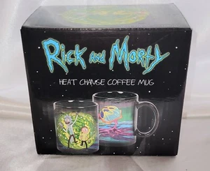 Taza de café de cerámica Rick And Morty cambio de calor nueva sin etiquetas hecha en 4" H y 3" W - Imagen 1 de 7