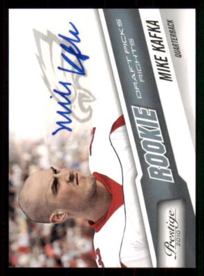 2010 Prestige Draft Picks Rights AUTO #271 Mike Kafka /599 - Image 1 of 2