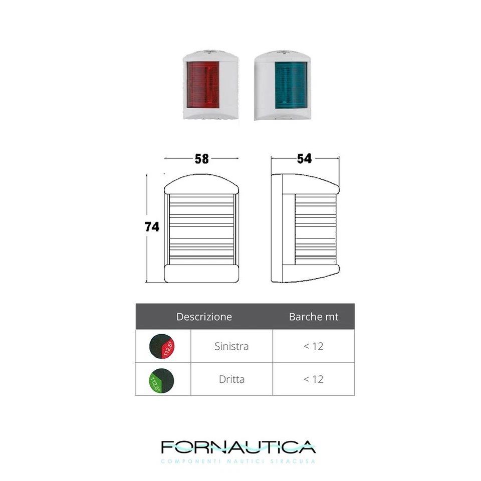 COPPIA FANALI DI NAVIGAZIONE - LUCI DI VIA VERDE ROSSO - CROCE DEL SUD - BIANCO - Immagine 1 di 1