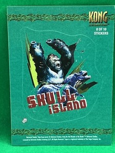 King Kong Topps 2005 SKULL ISLAND Peter Jackson Movie STICKERS card #8 RARE
