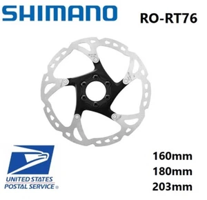 Rotor de bicicleta Shimano DEORE XT RT76 6 pernos MTB rotor de freno de disco 160 mm 180 mm 203 mm - Imagen 1 de 4