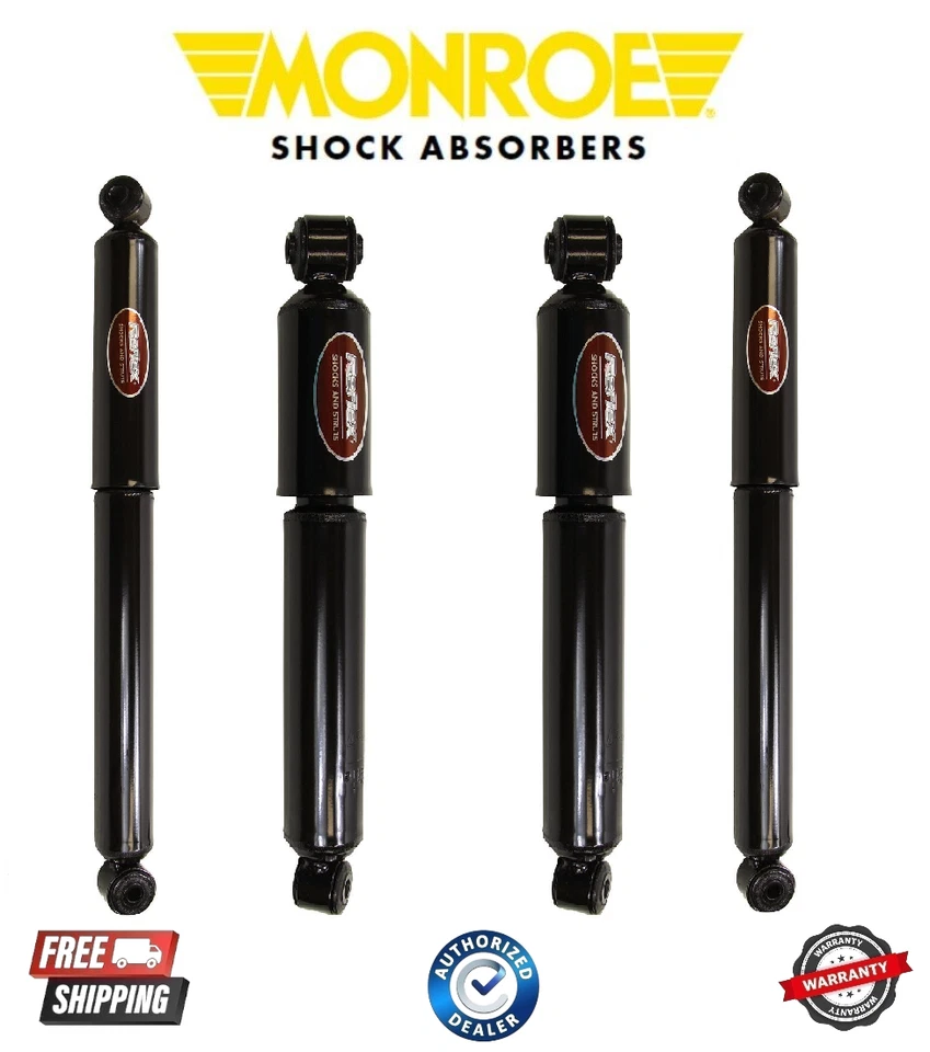 Front & Rear Reflex Shock Absorbers 4PCS Set Monroe For 2007-2009 Chrysler Aspen - Image 1 of 1