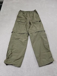White Sierra Pants Boys Youth Large Zip Off Shorts Outdoor Hiking Fishing - Picture 1 of 7