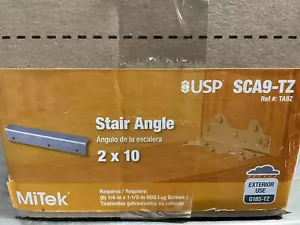 40 MiTek USP SCA9-TZ Stair Angle Double 2X10 galvanized outdoor indoor LOT of 40 - Picture 1 of 2