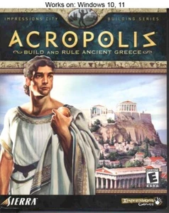 Acropolis PC Game 2001 Sierra Zeus: Master of Olympus Poseidon Windows 10 11 - Picture 1 of 4