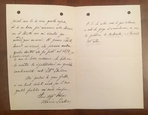 Lettera autografa di Mario Pratesi - Picture 1 of 1