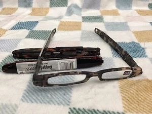 Rugged Readers Computer Folding Glasses Twist Open Lock Close 200 Power Set of 3 - Picture 1 of 8