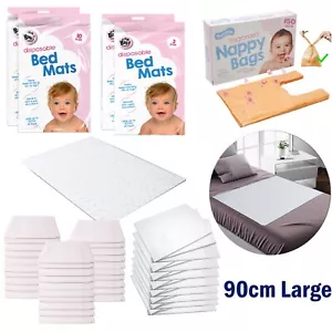 Tappetini letto monouso grandi 90 cm incontinenza lenzuola e sacco fasciatoio pannolini bambino - Foto 1 di 31