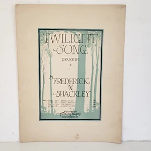 Partition ancienne 1911 Twilight Reverie piano solo chanson - Photo 1/12