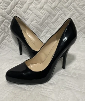 Audrey Brooke Black Patent Leather Pointed Toe Pump Heels 4” Women’s Size 8M - Image 1 of 4